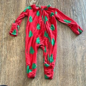 Festive Red and Green Kids One Piece